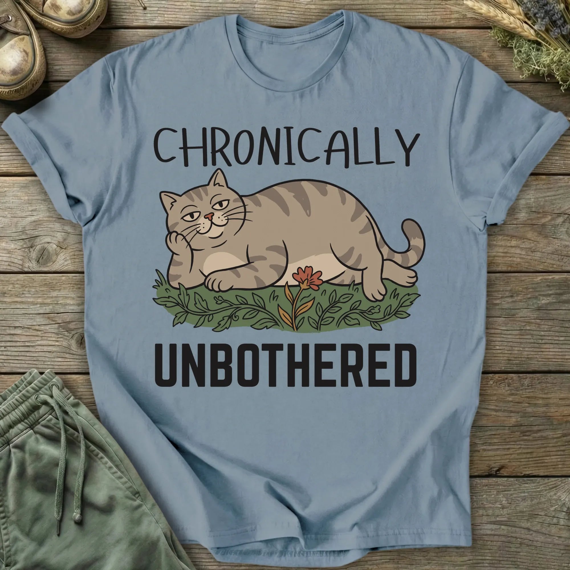 Printify T-Shirt Chronically Unbothered T-Shirt