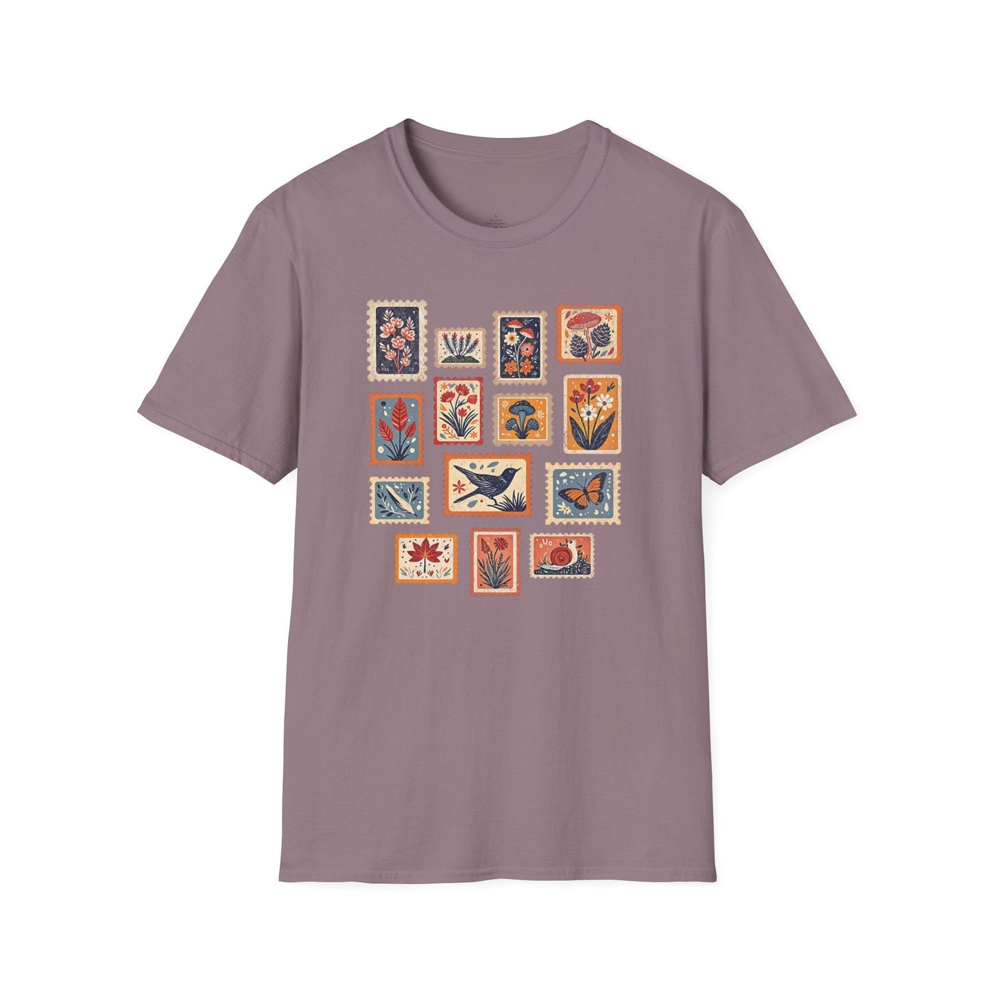 Printify T-Shirt Colorful Stamps T-Shirt