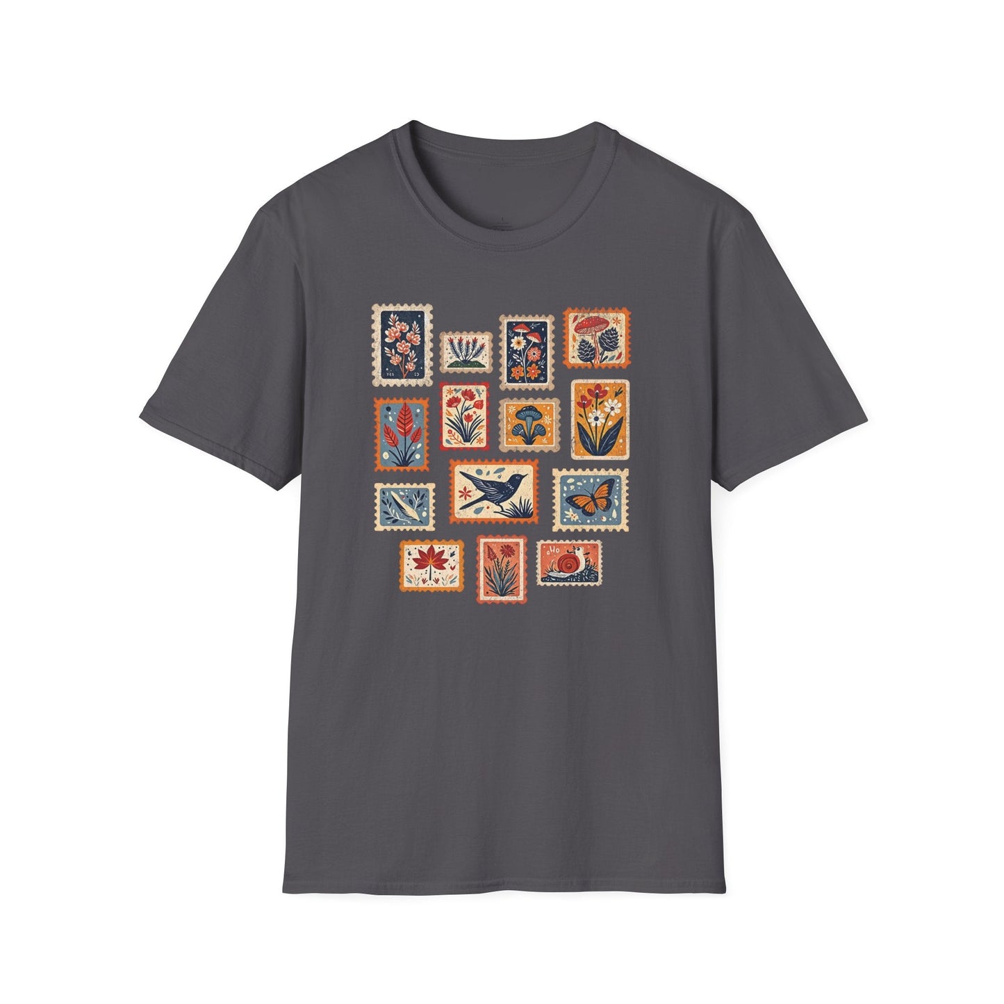 Printify T-Shirt Colorful Stamps T-Shirt