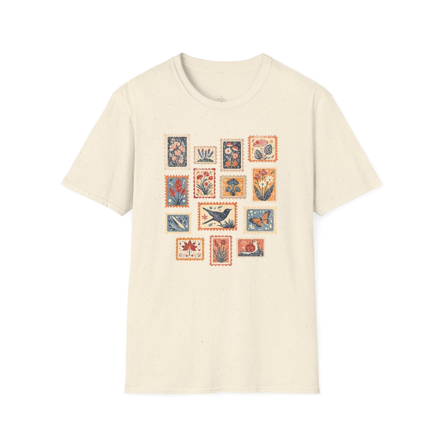 Printify T-Shirt Colorful Stamps T-Shirt