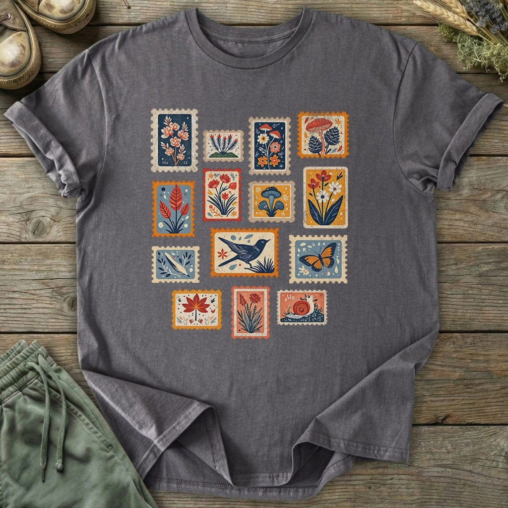 Printify T-Shirt Colorful Stamps T-Shirt