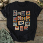 Printify T-Shirt Colorful Stamps T-Shirt
