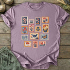 Printify T-Shirt Colorful Stamps T-Shirt
