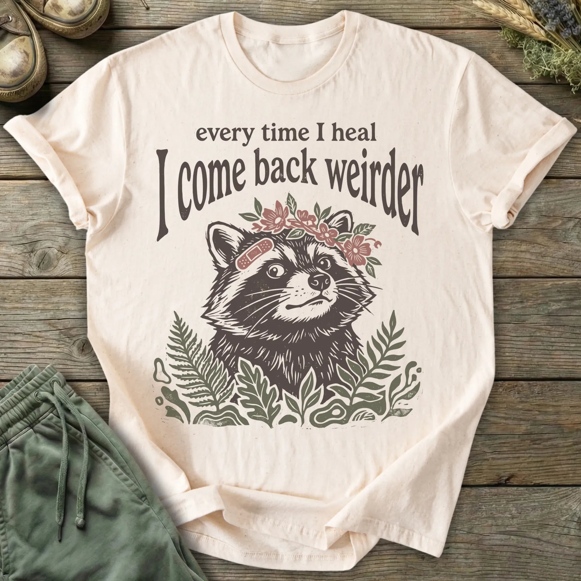 Printify T-Shirt Come Back Weirder T-Shirt