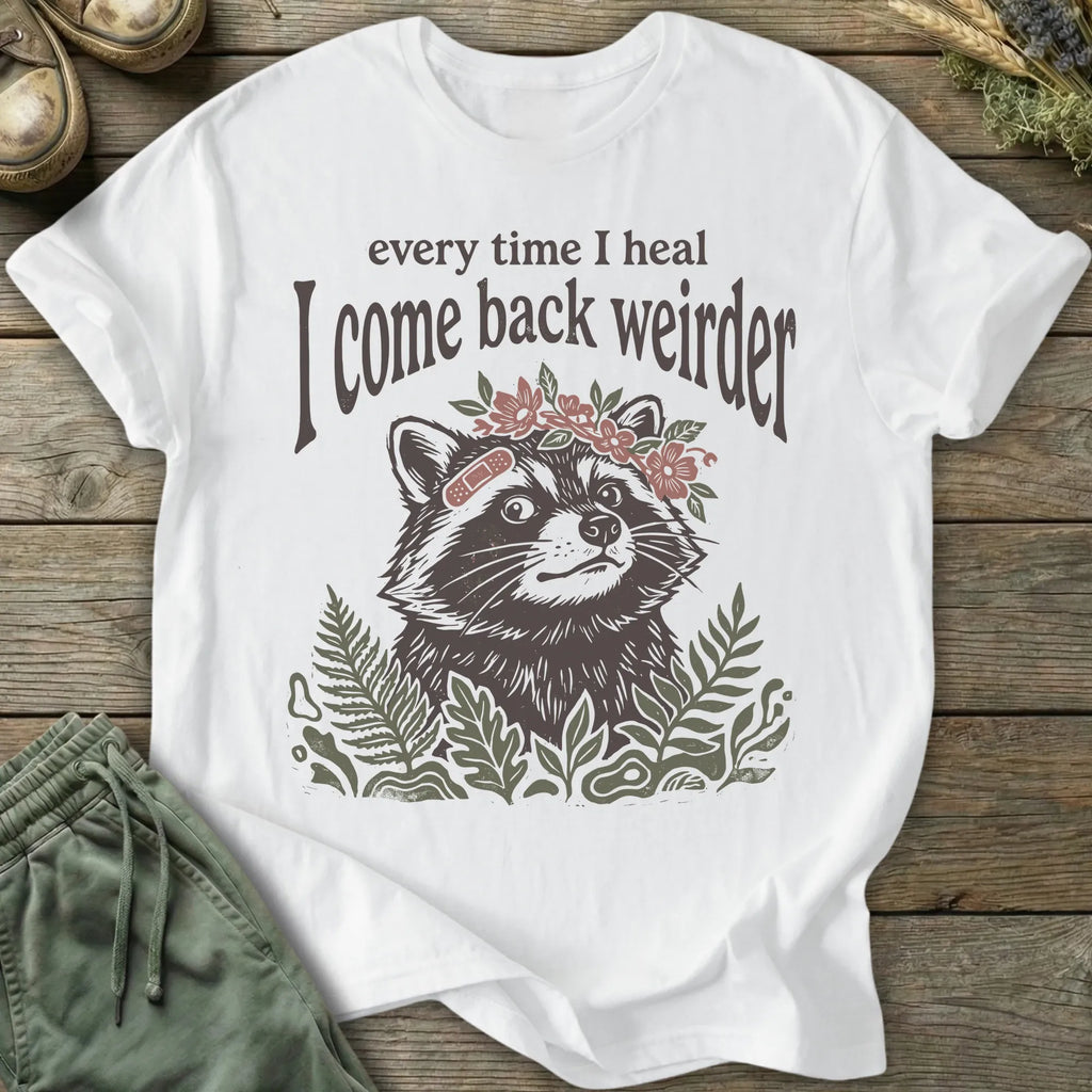 Printify T-Shirt Come Back Weirder T-Shirt