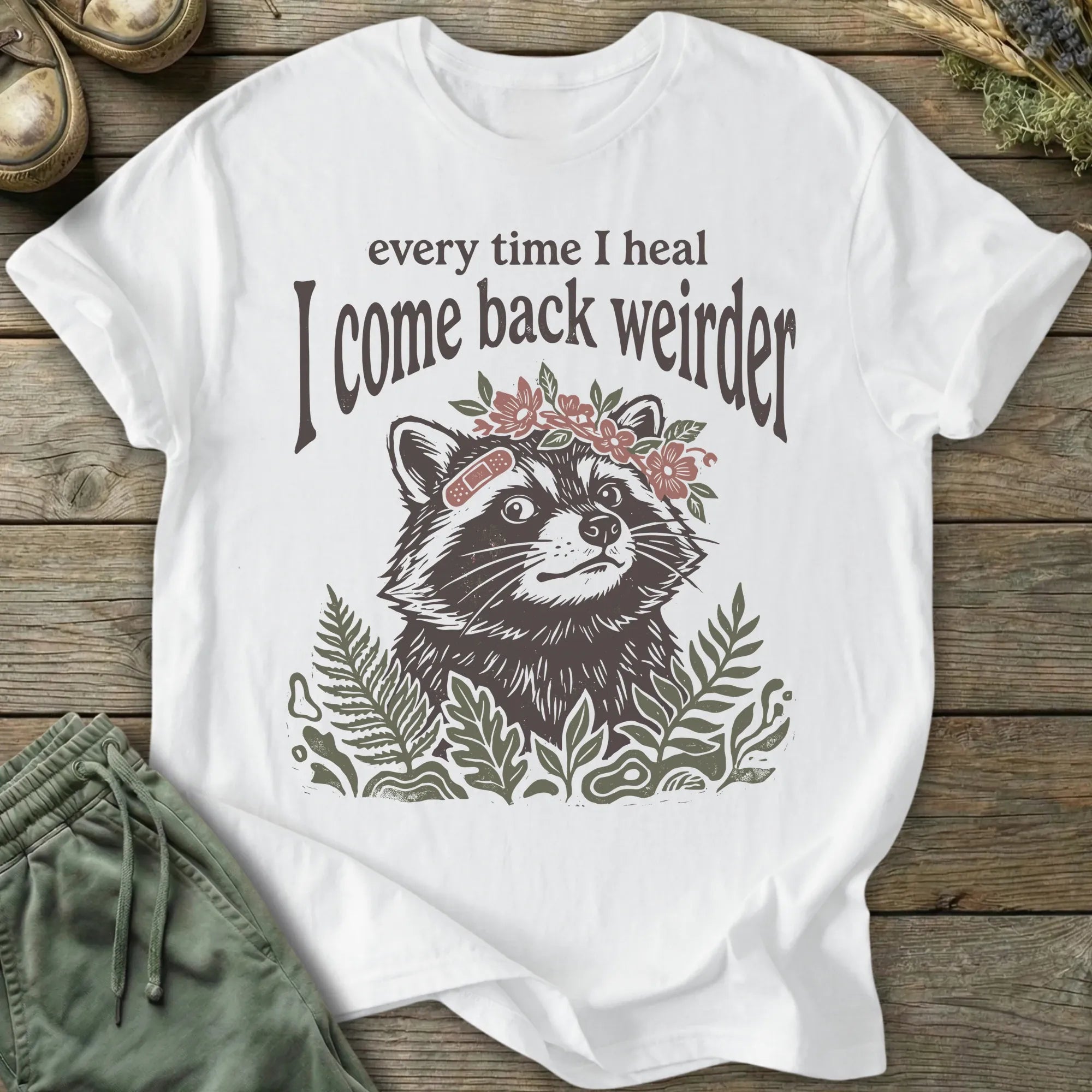 Printify T-Shirt Come Back Weirder T-Shirt