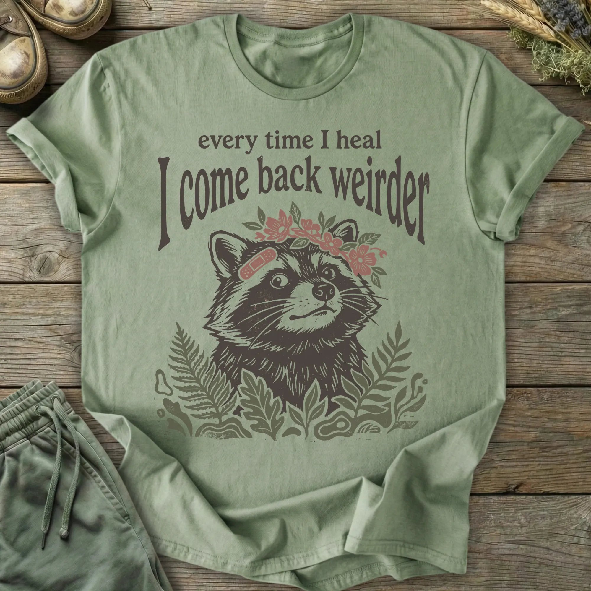 Printify T-Shirt Come Back Weirder T-Shirt