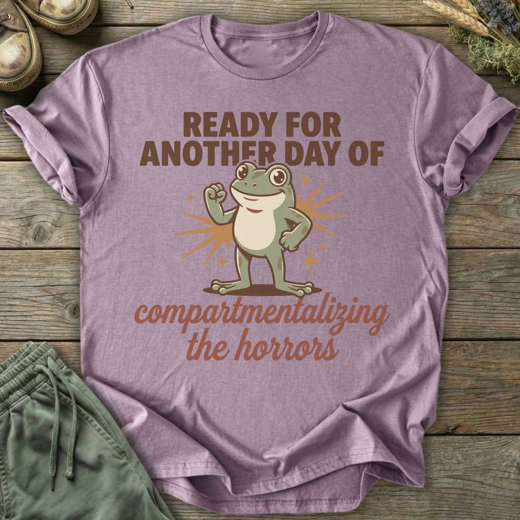 Printify T-Shirt Compartmentalizing Frog T-Shirt