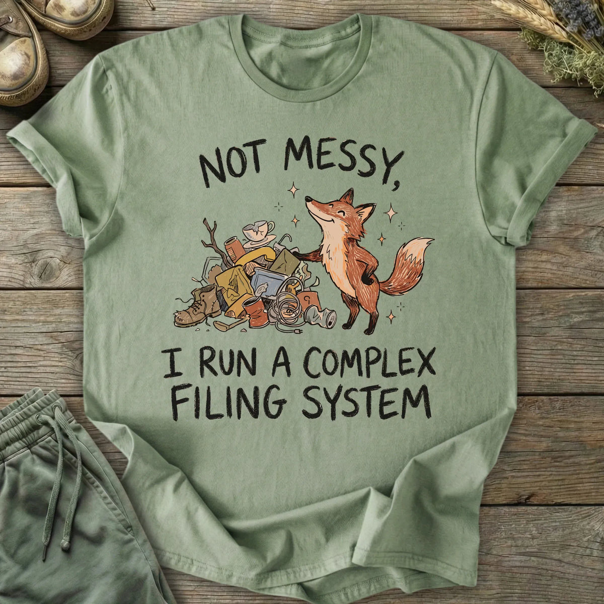 Printify T-Shirt Complex Filing System T-Shirt