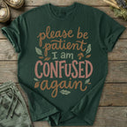 Printify T-Shirt Confused Again T-Shirt
