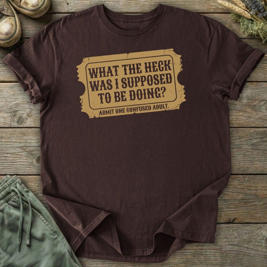 Printify T-Shirt Confused Ticket T-Shirt
