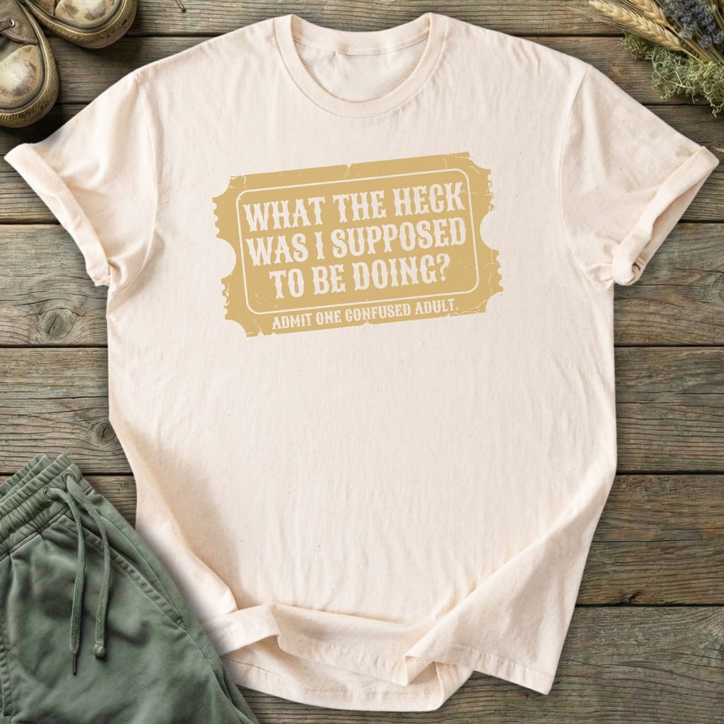 Printify T-Shirt Confused Ticket T-Shirt