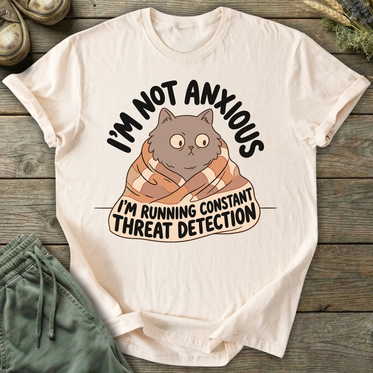 Printify T-Shirt Constant Threat Detection T-Shirt