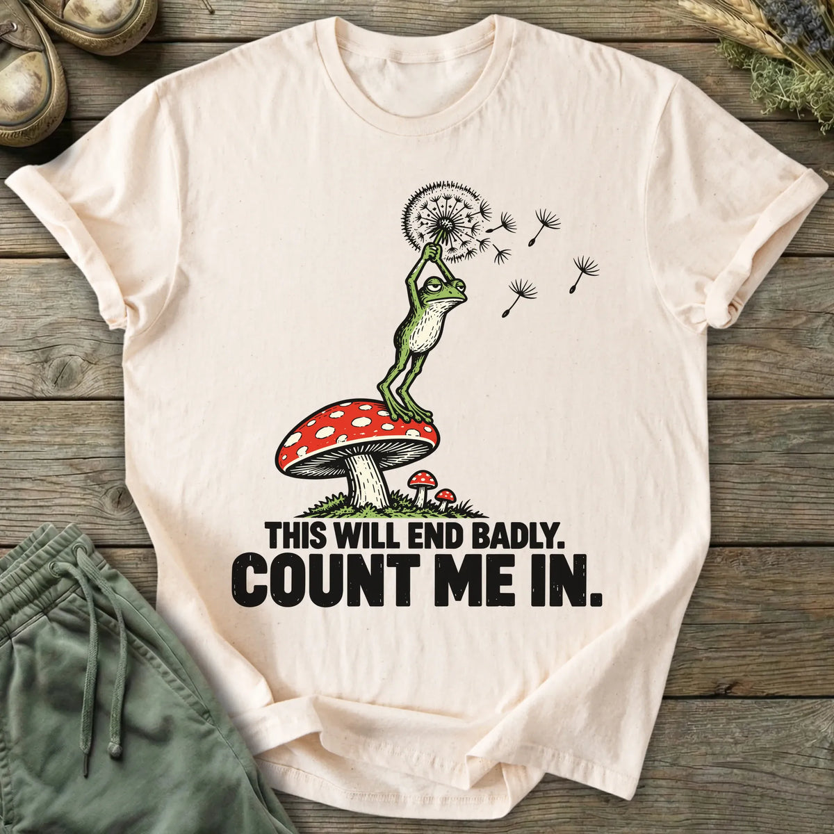 Printify T-Shirt Count Me In T-Shirt