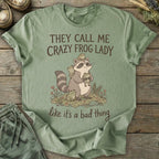 Printify T-Shirt Crazy Frog Lady T-Shirt