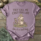 Printify T-Shirt Crazy Frog Lady T-Shirt