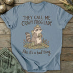 Printify T-Shirt Crazy Frog Lady T-Shirt