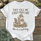 Printify T-Shirt Crazy Frog Lady T-Shirt