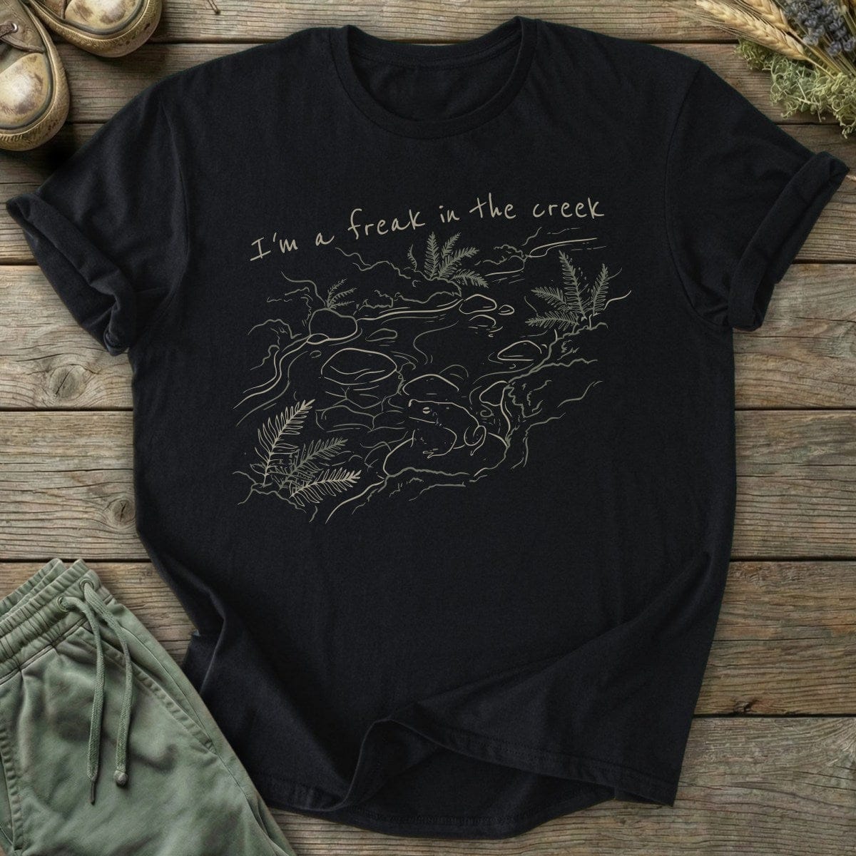 Creek Freak T-Shirt – Stepping Green