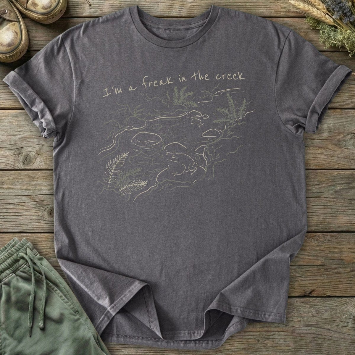 Creek Freak T-Shirt – Stepping Green