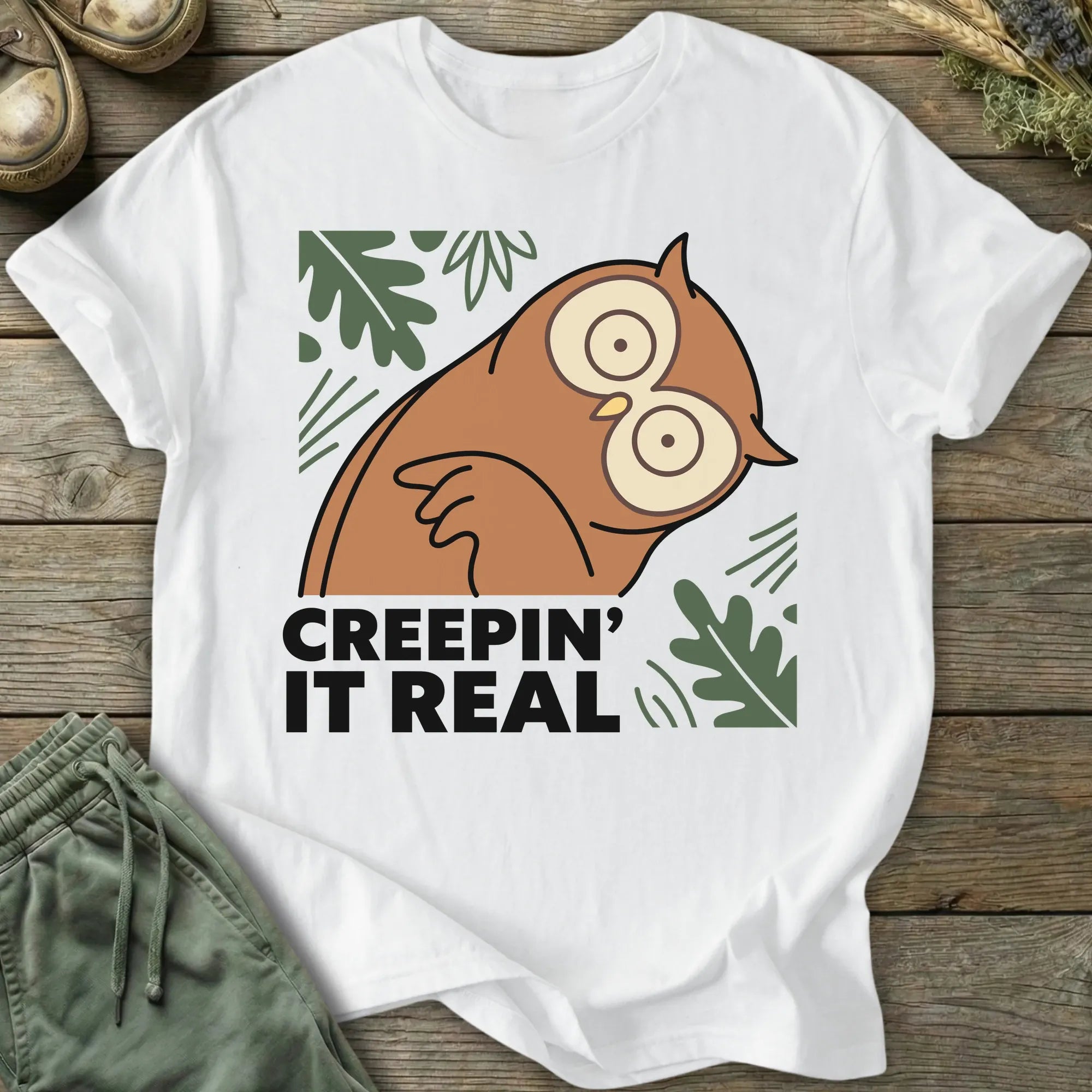 Printify T-Shirt Creepin' It Real T-Shirt