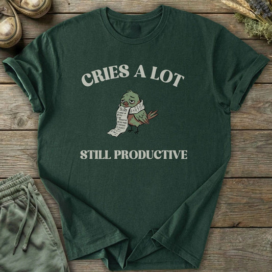 Printify T-Shirt Cries A Lot T-Shirt