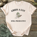 Printify T-Shirt Cries A Lot T-Shirt