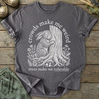 Printify T-Shirt Crowds Make Me Weird T-Shirt
