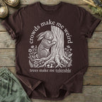 Printify T-Shirt Crowds Make Me Weird T-Shirt