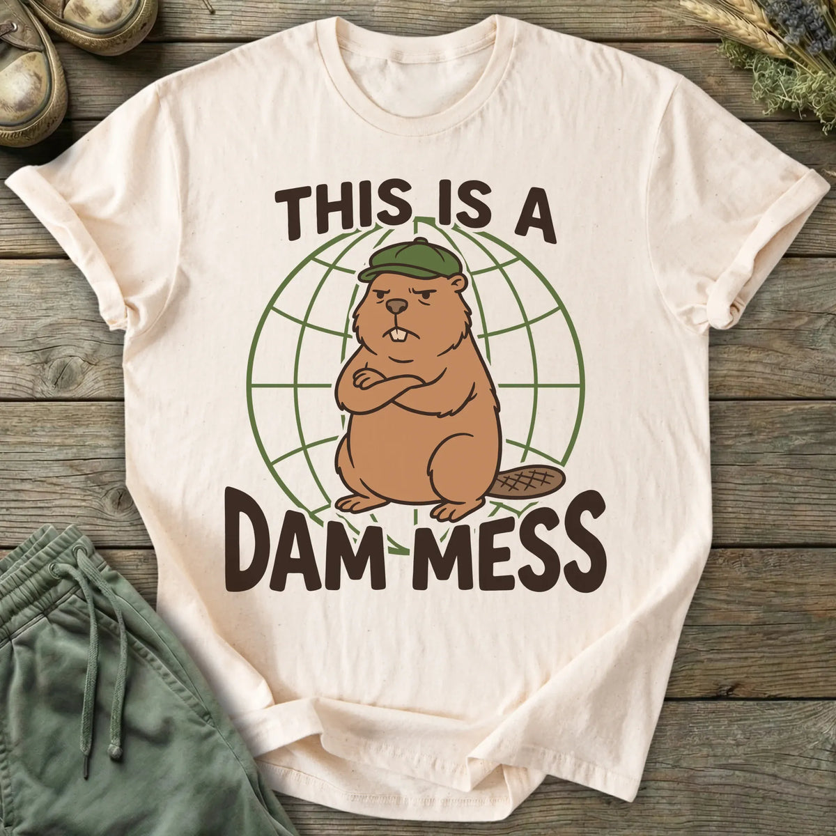Printify T-Shirt Dam Mess T-Shirt