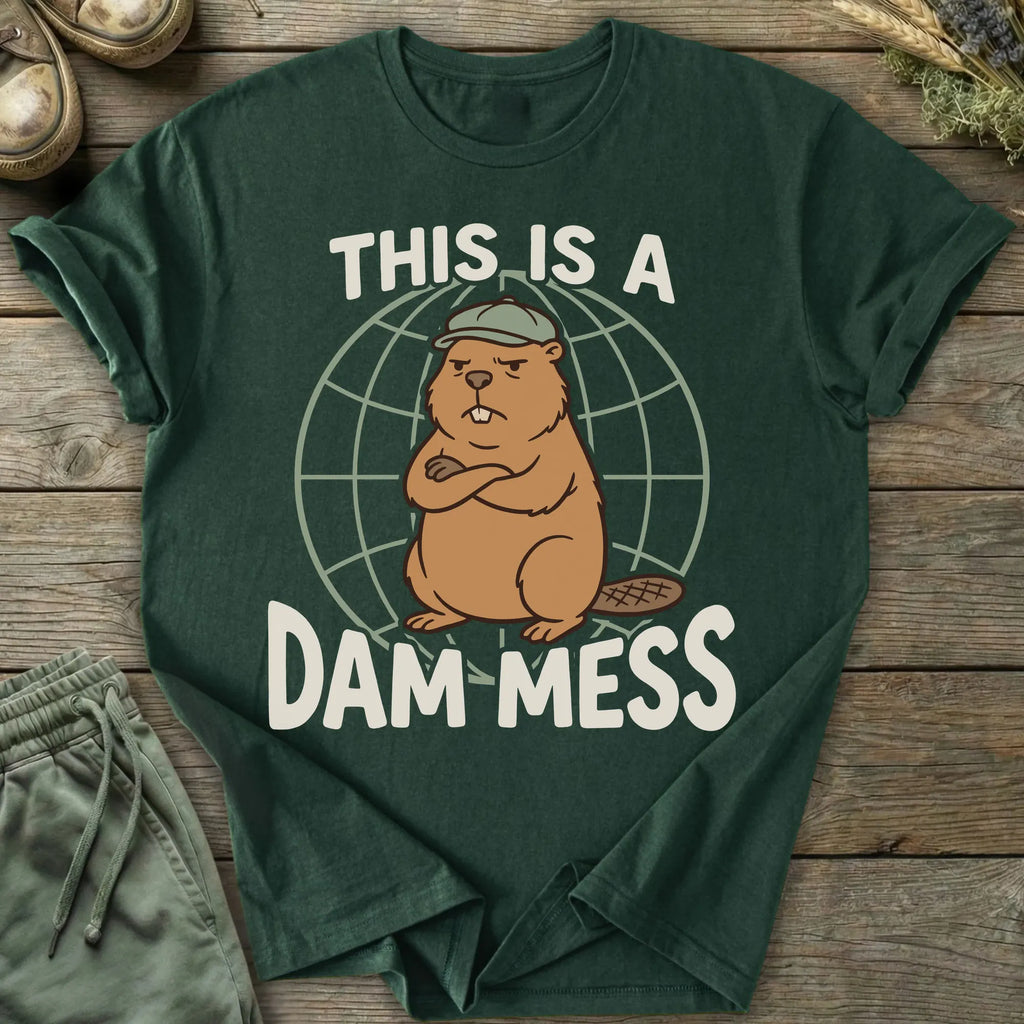 Printify T-Shirt Dam Mess T-Shirt