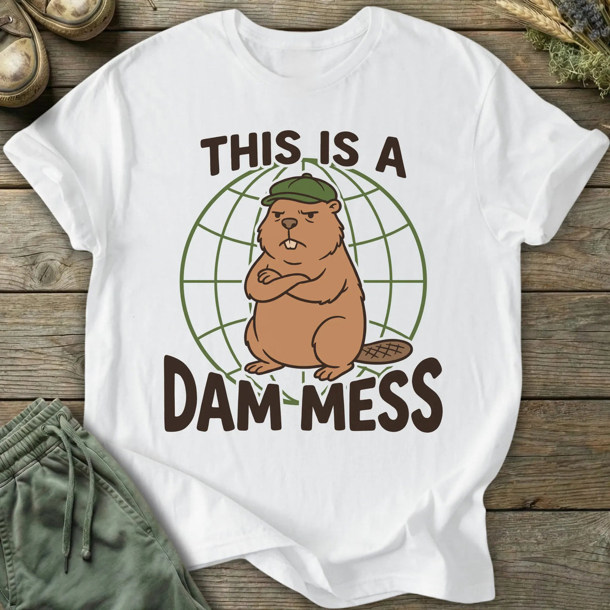 Printify T-Shirt Dam Mess T-Shirt