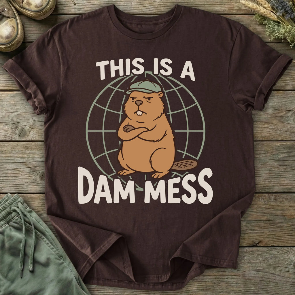 Printify T-Shirt Dam Mess T-Shirt