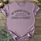 Printify T-Shirt Danger Vs Parking T-Shirt
