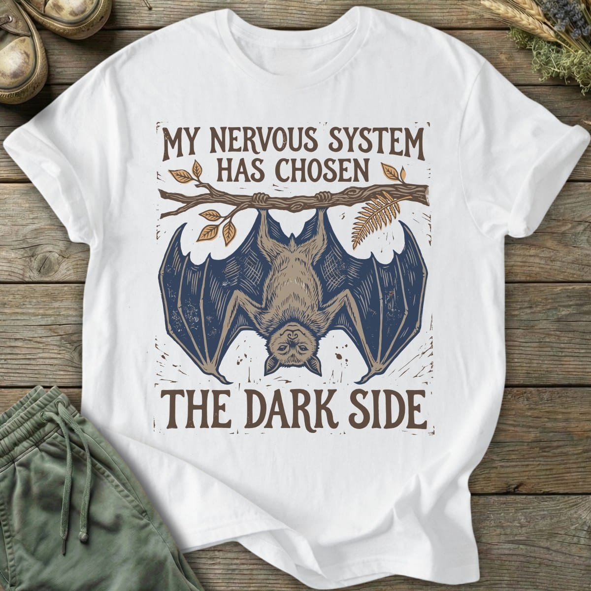 Printify T-Shirt Dark Side Bat T-Shirt