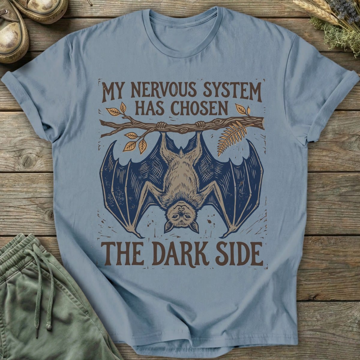 Printify T-Shirt Dark Side Bat T-Shirt