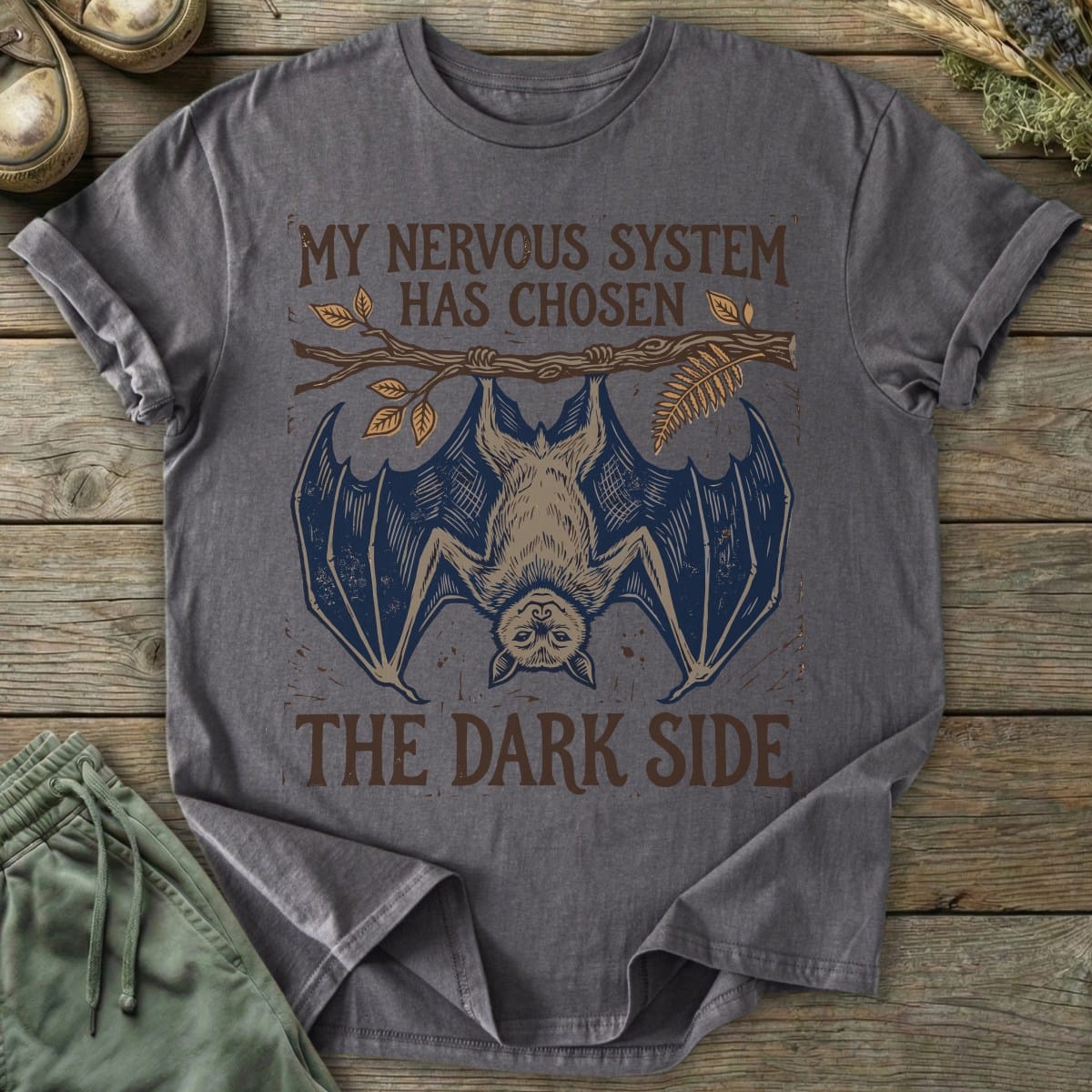 Printify T-Shirt Dark Side Bat T-Shirt