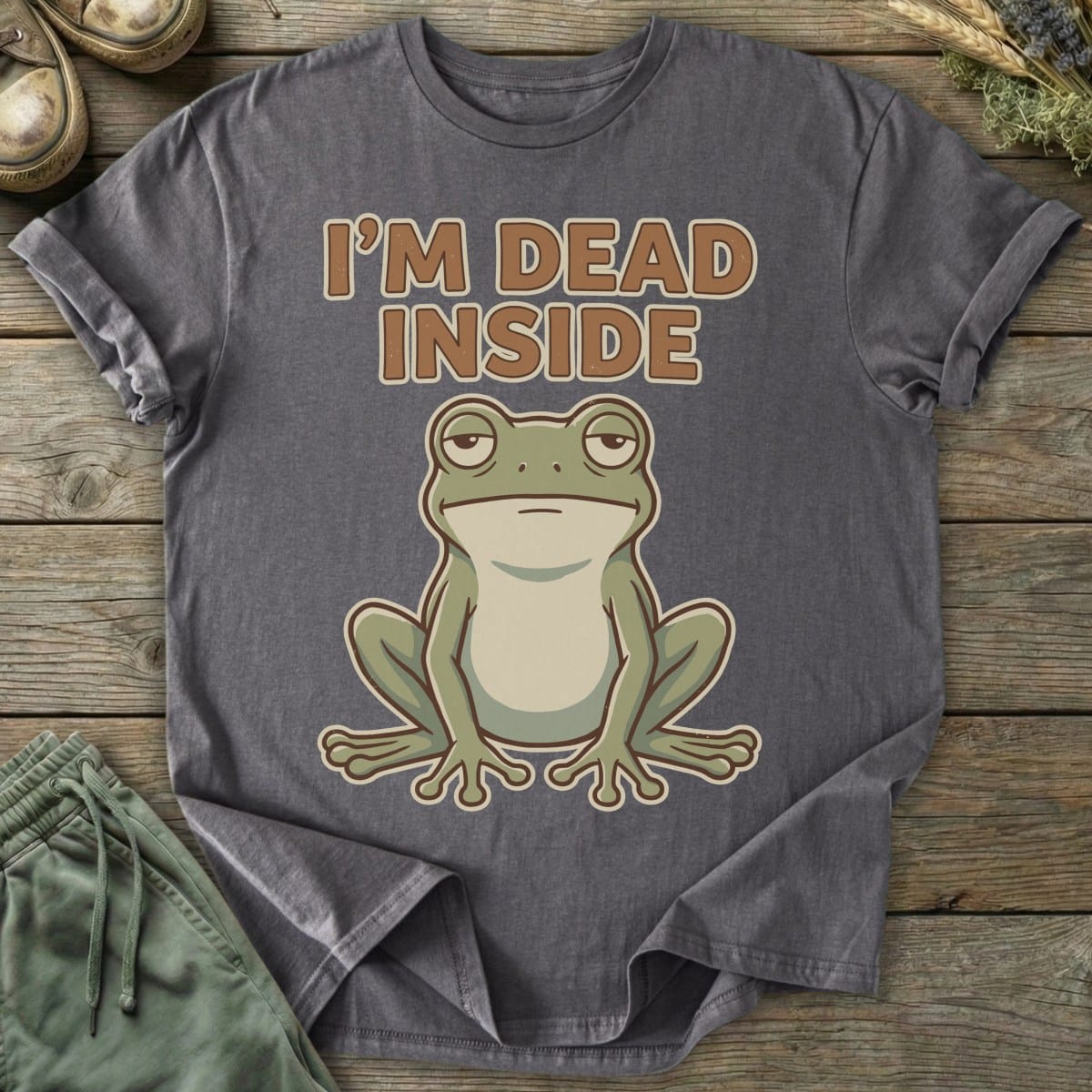 Printify T-Shirt Dead Inside T-Shirt