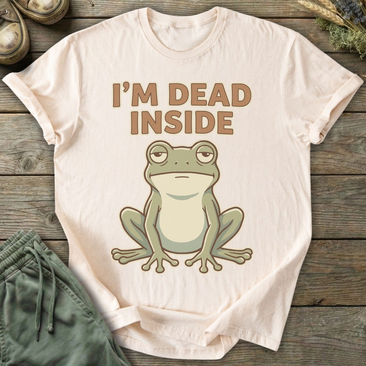 Printify T-Shirt Dead Inside T-Shirt