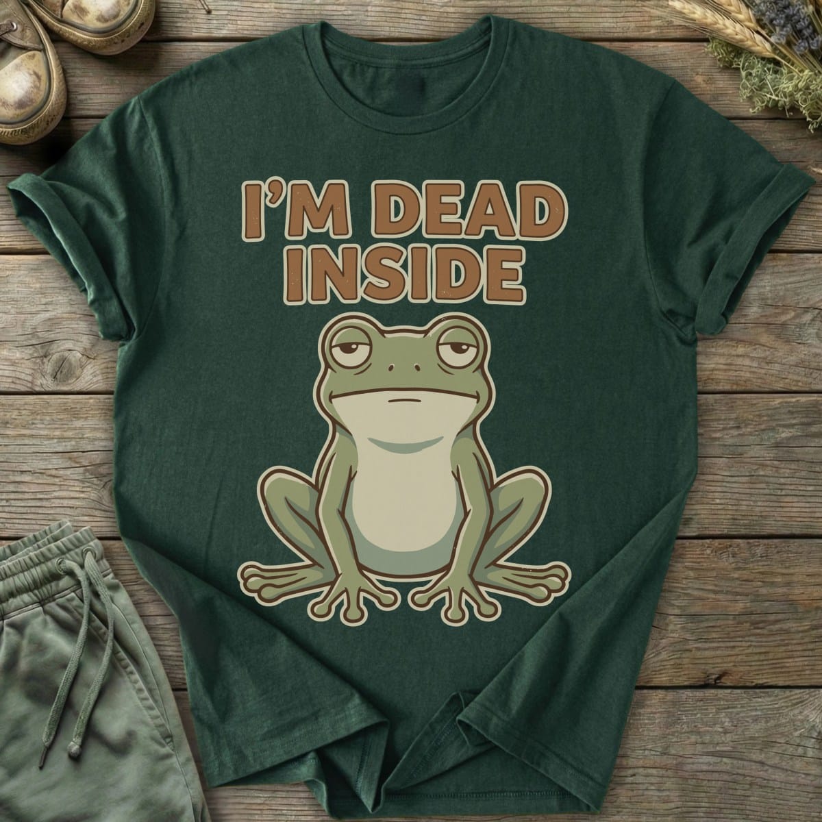 Printify T-Shirt Dead Inside T-Shirt