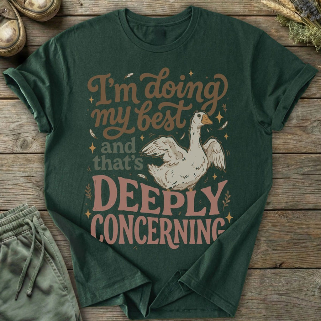 Printify T-Shirt Deeply Concerning Goose T-Shirt