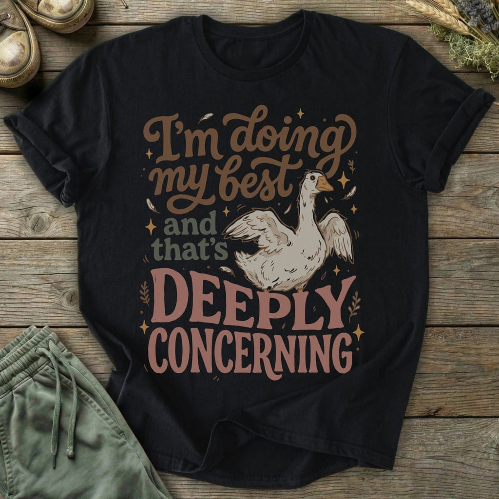 Printify T-Shirt Deeply Concerning Goose T-Shirt