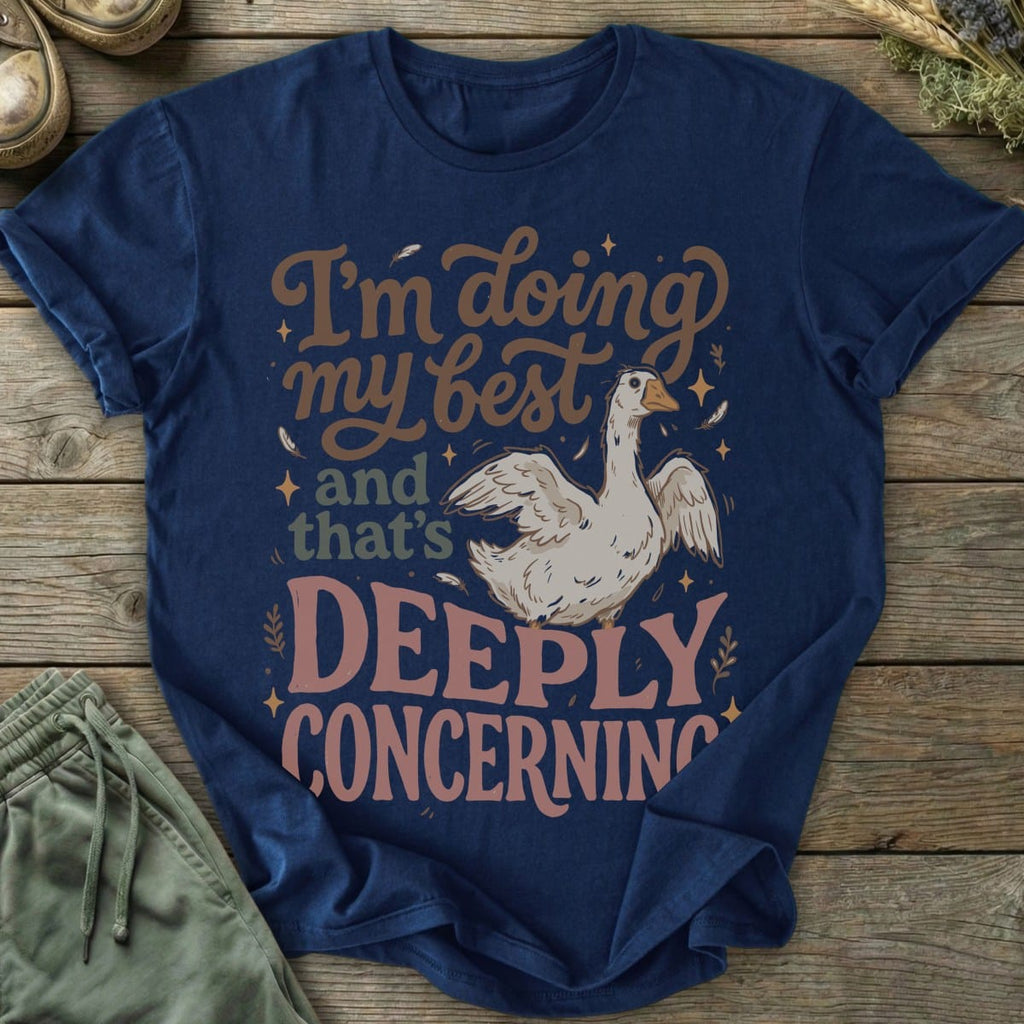 Printify T-Shirt Deeply Concerning Goose T-Shirt