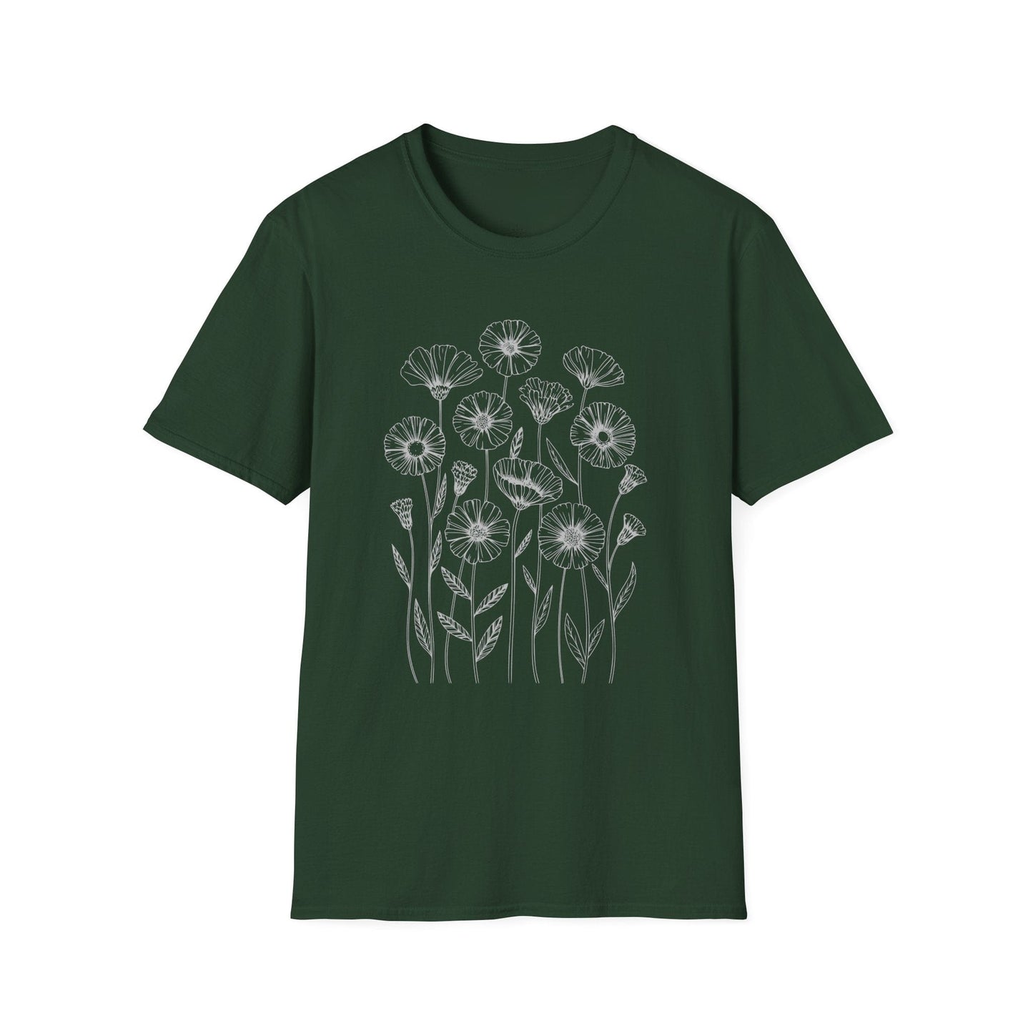 Printify T-Shirt Delicate Wildflower  T-Shirt