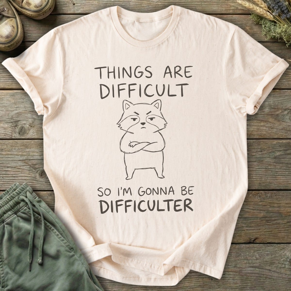 Printify T-Shirt Difficulter T-Shirt