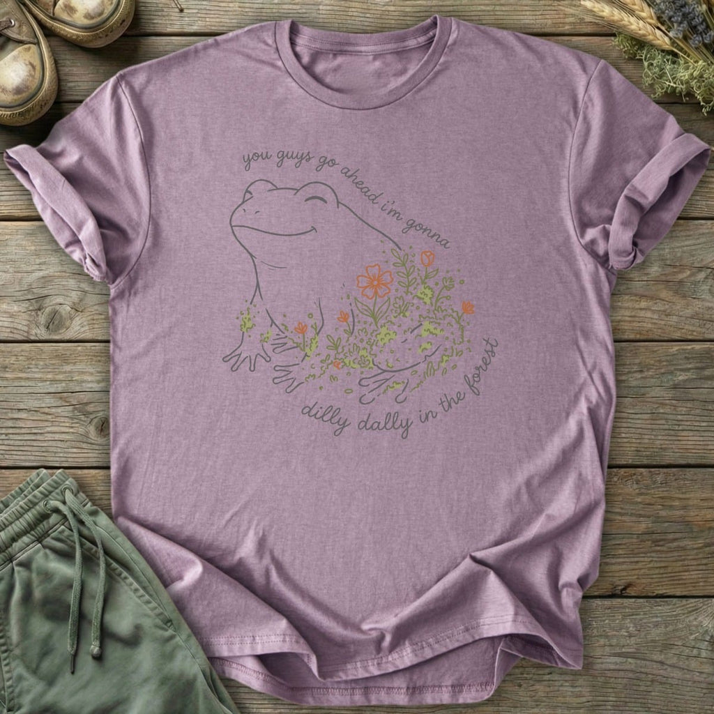 Printify T-Shirt Dilly Dally Forest Frog T-Shirt