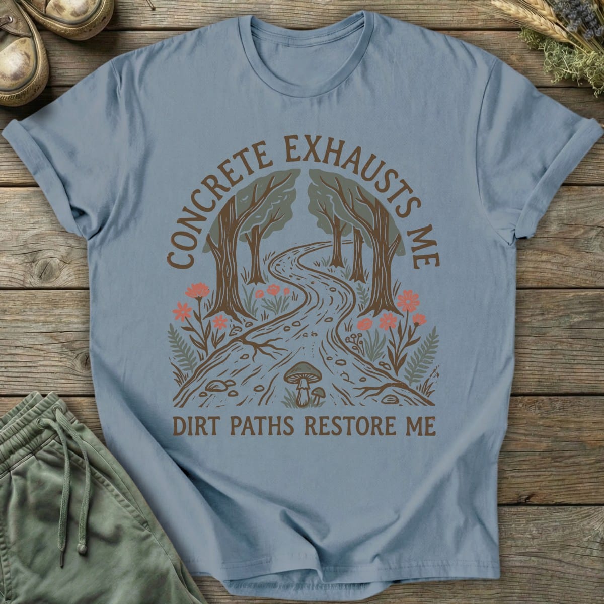 Printify T-Shirt Dirt Paths Restore T-Shirt
