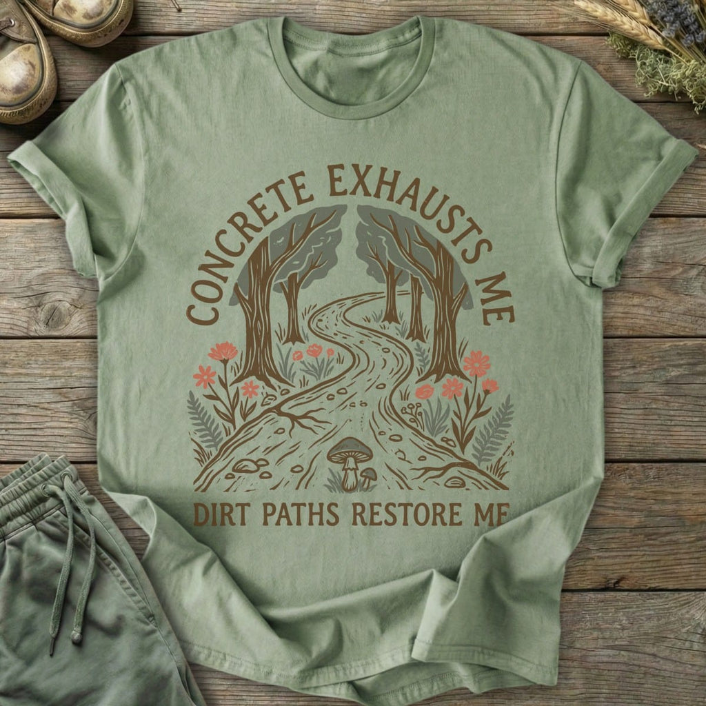 Printify T-Shirt Dirt Paths Restore T-Shirt