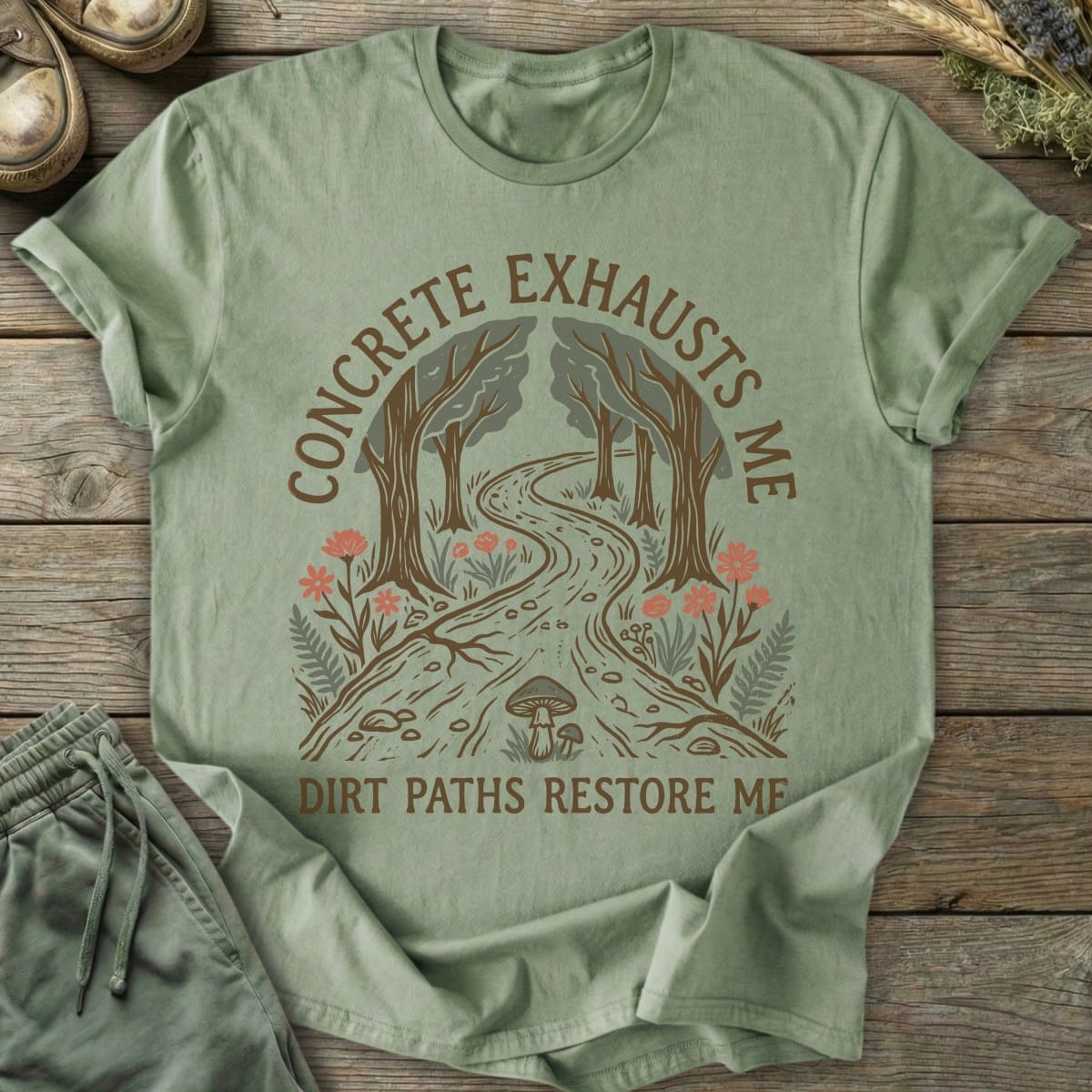 Printify T-Shirt Dirt Paths Restore T-Shirt