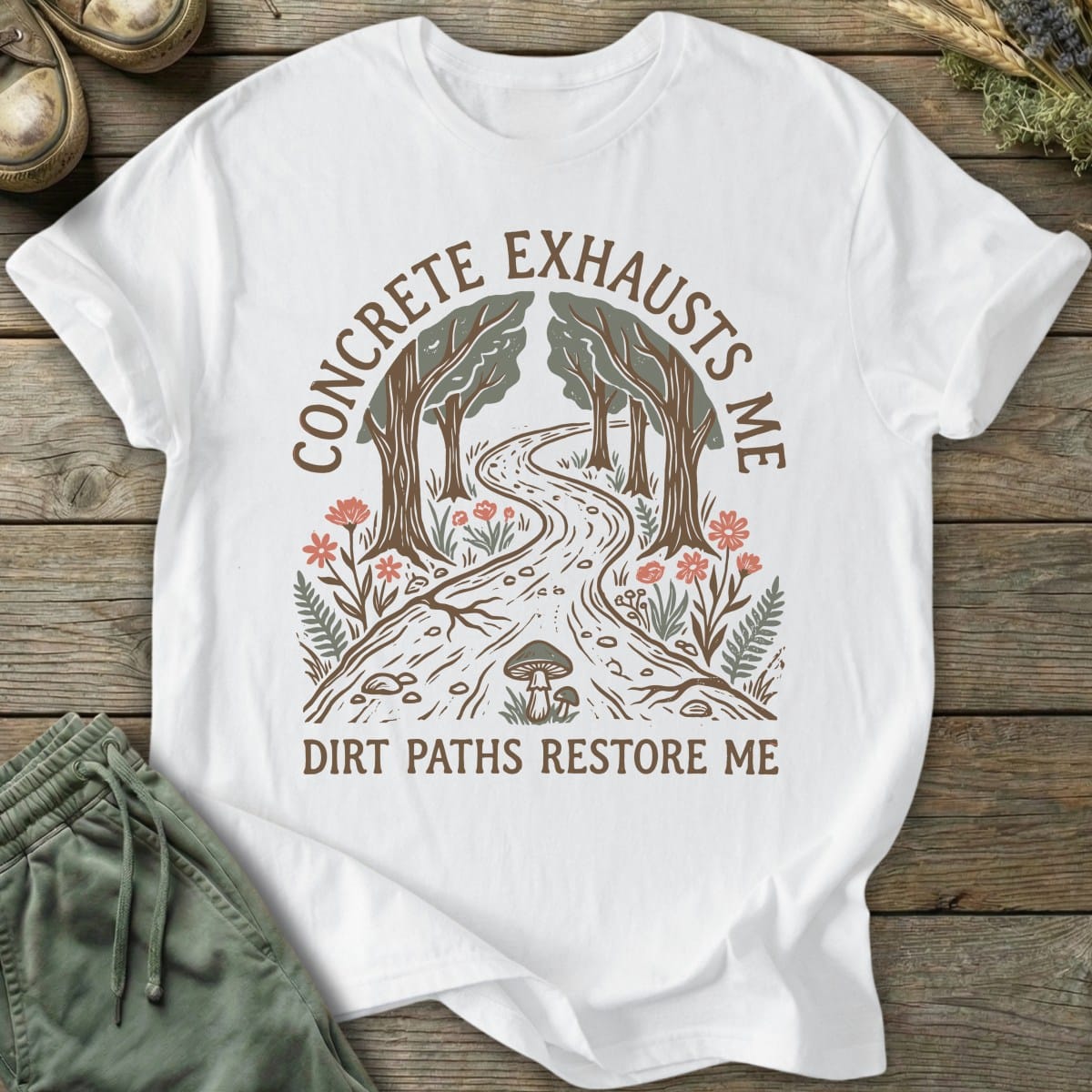 Printify T-Shirt Dirt Paths Restore T-Shirt